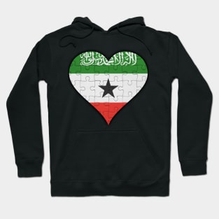 Somalilander Jigsaw Puzzle Heart Design - Gift for Somalilander With Somaliland Roots Hoodie